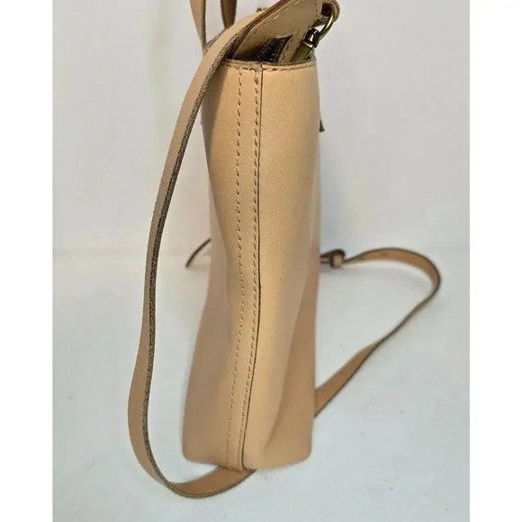 MADEWELL Transport Leather Tote Crossbody SMALL Bag Natural Monogram - Picture 6 of 12